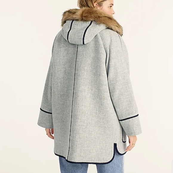 J.Crew Summit parka in Italian stadium-cloth wool NWT - Picture 2 of 7